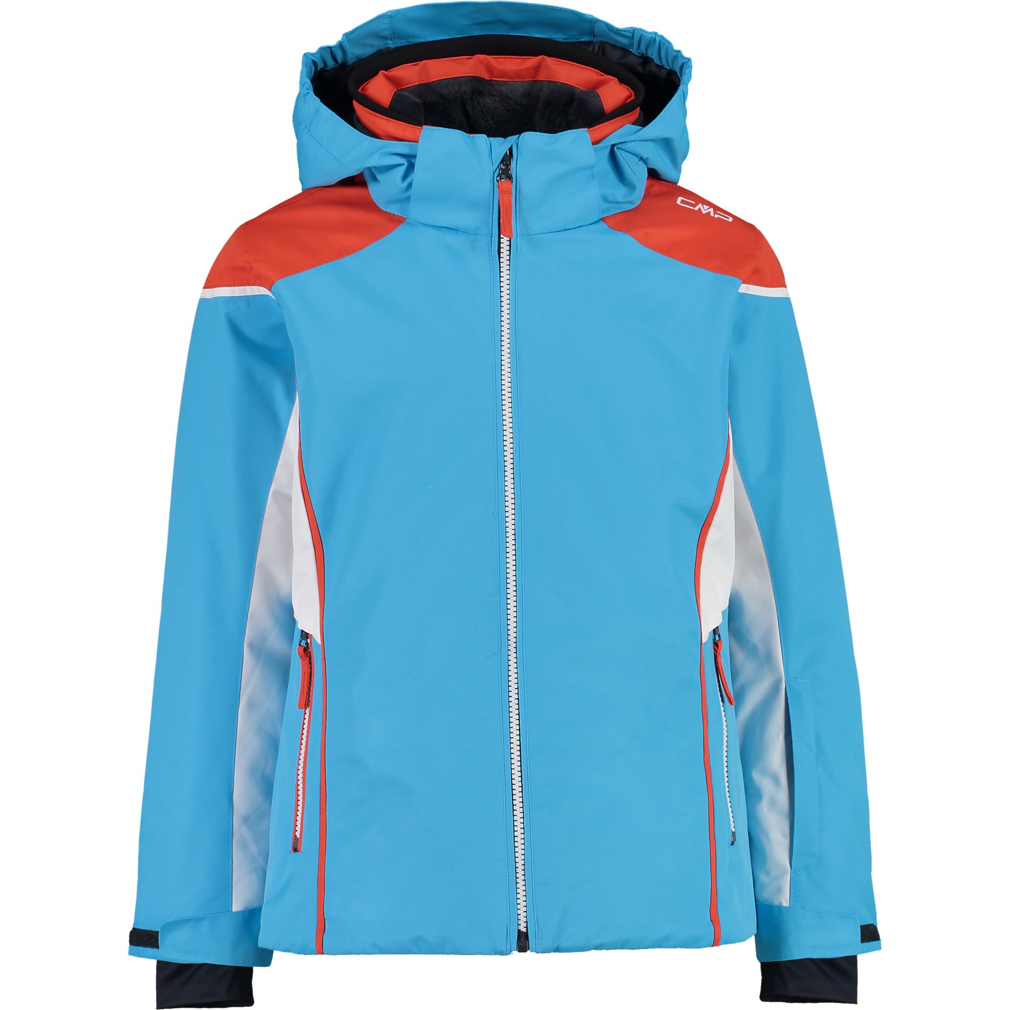 Kid girl jacket snaps hood