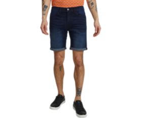 Bermude denim albastru inchis