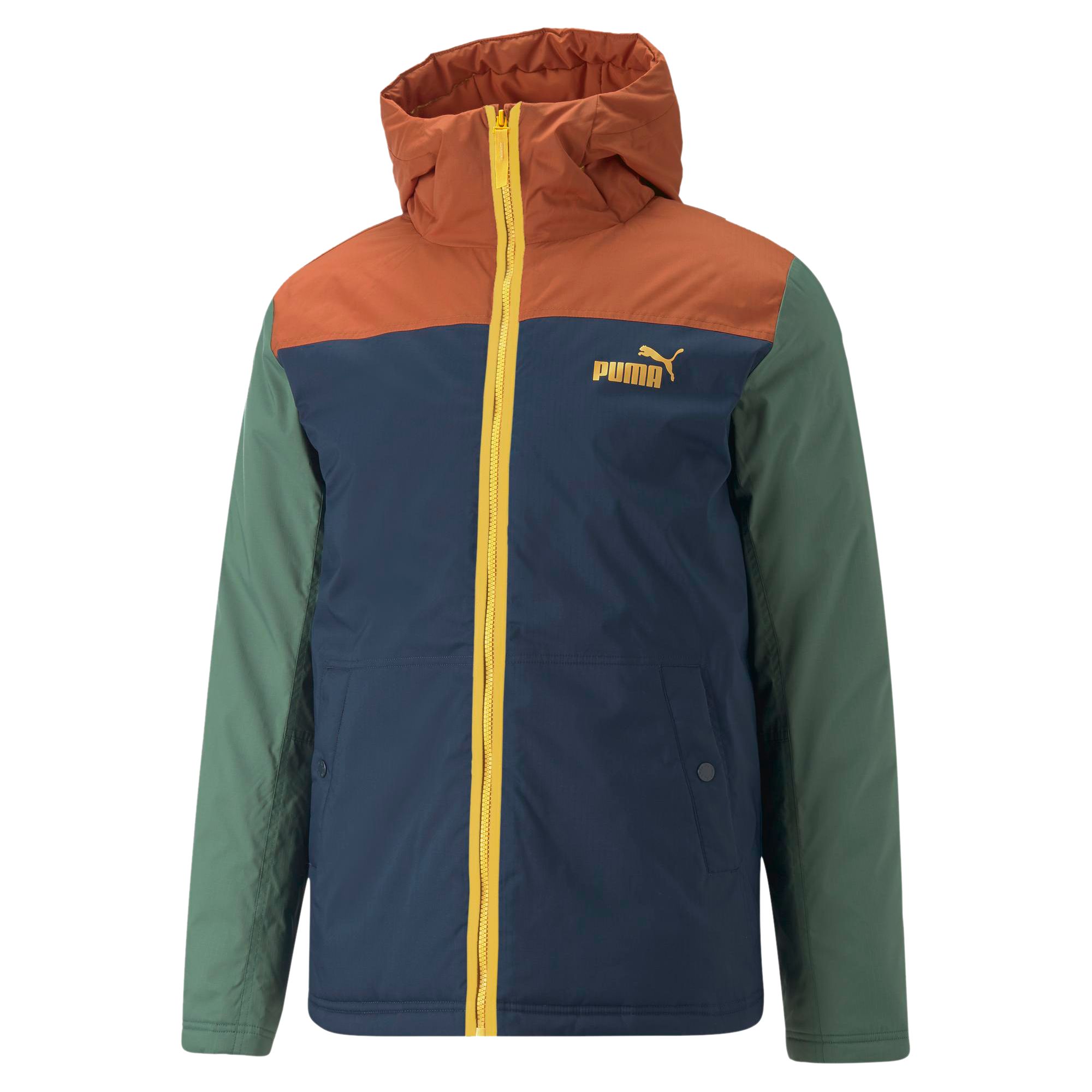 Colourblock padded jacket