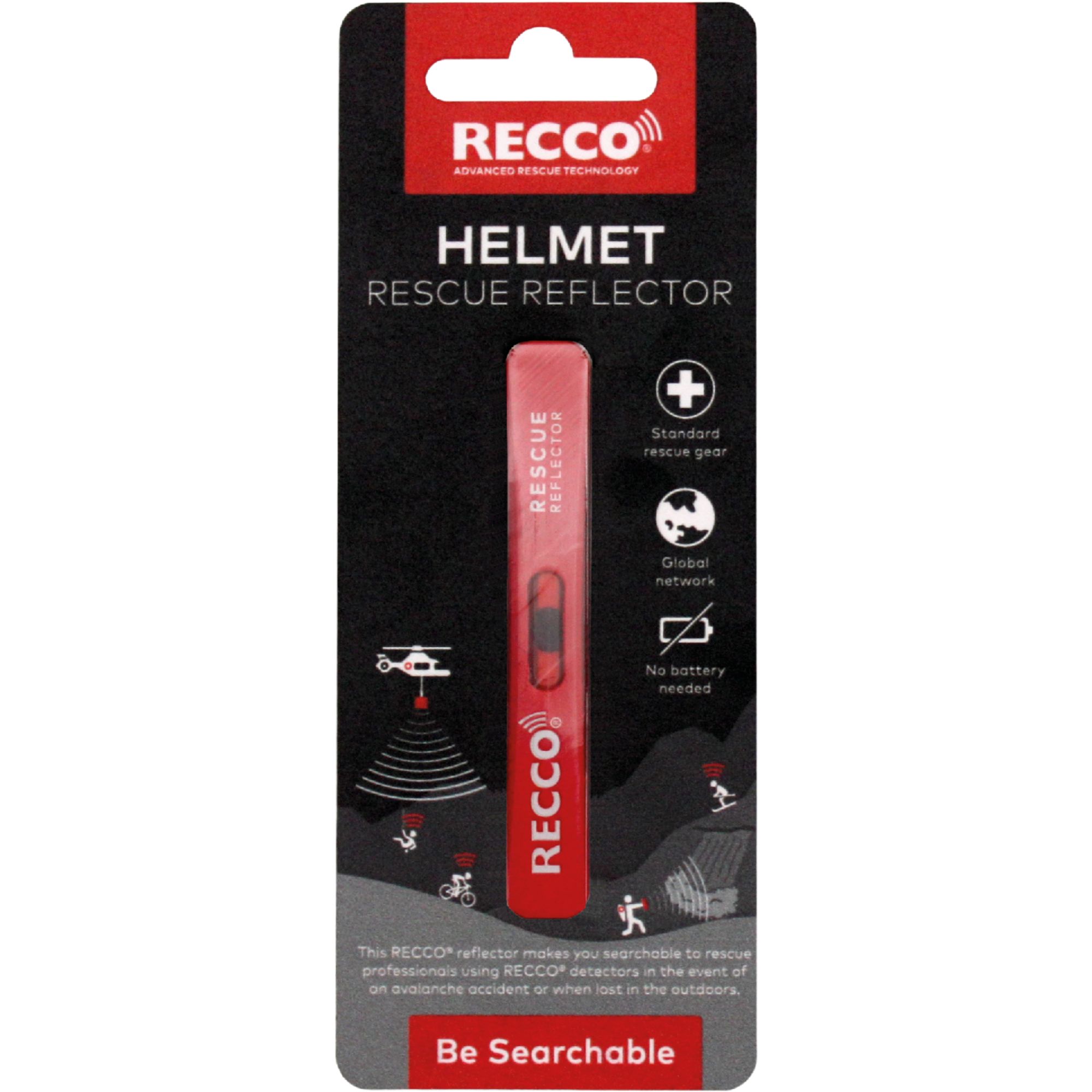 Accesorii Schi Reflector adhesive for Helmet, red Recco La reduceri Accesorii