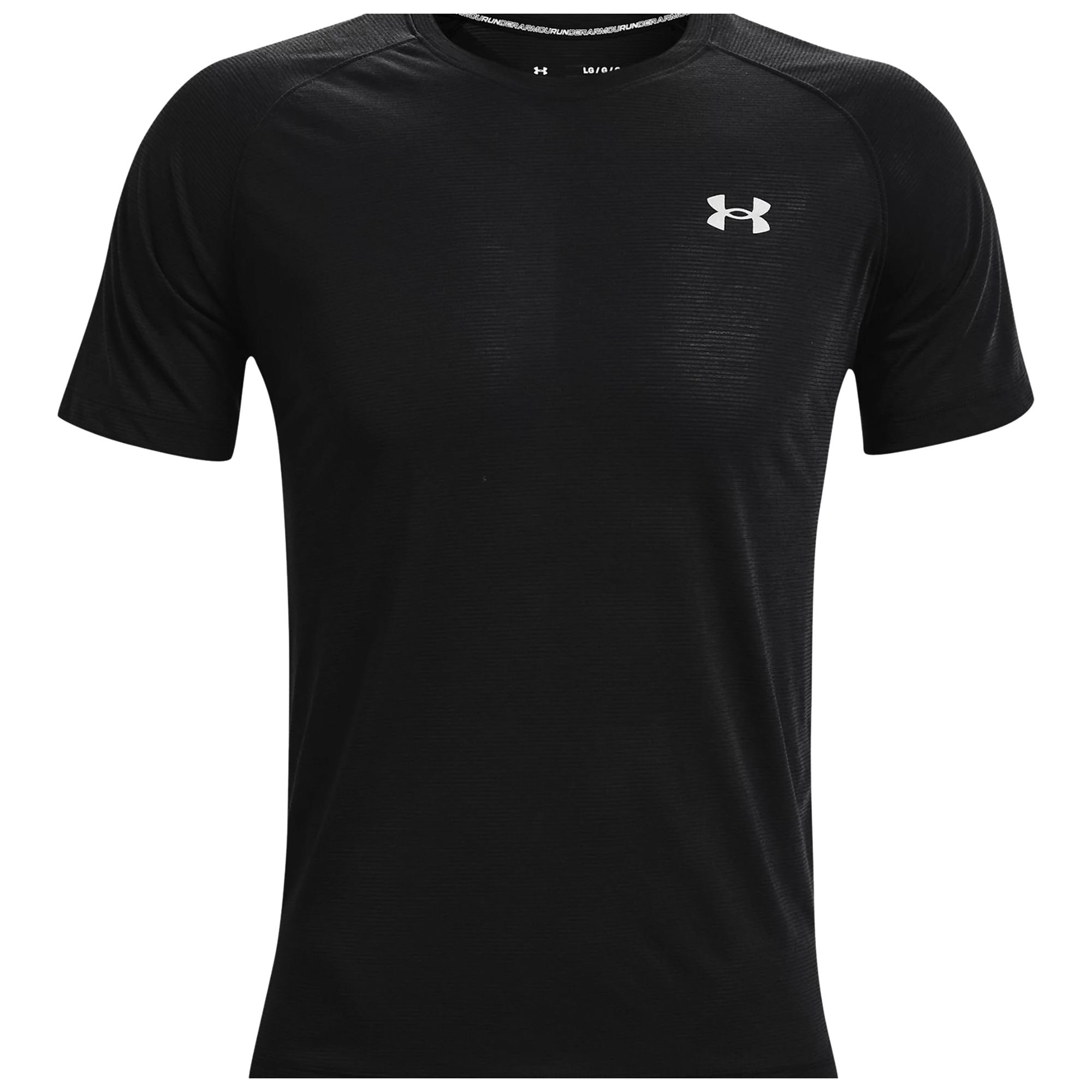 UA STREAKER TEE-BLK