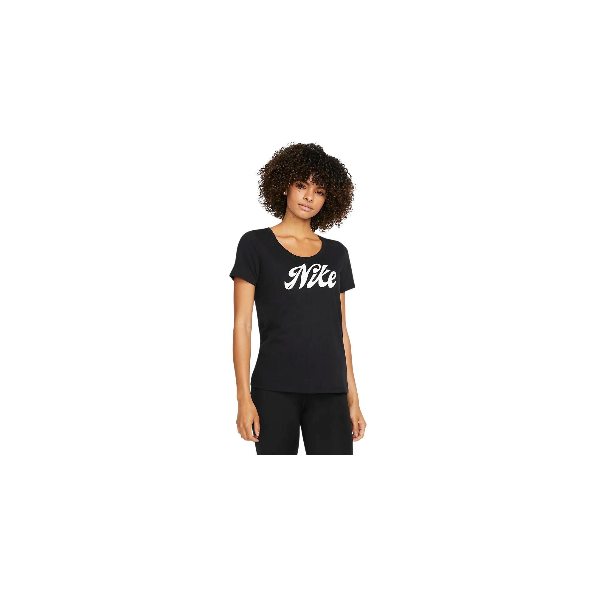 W nk df tee nike script