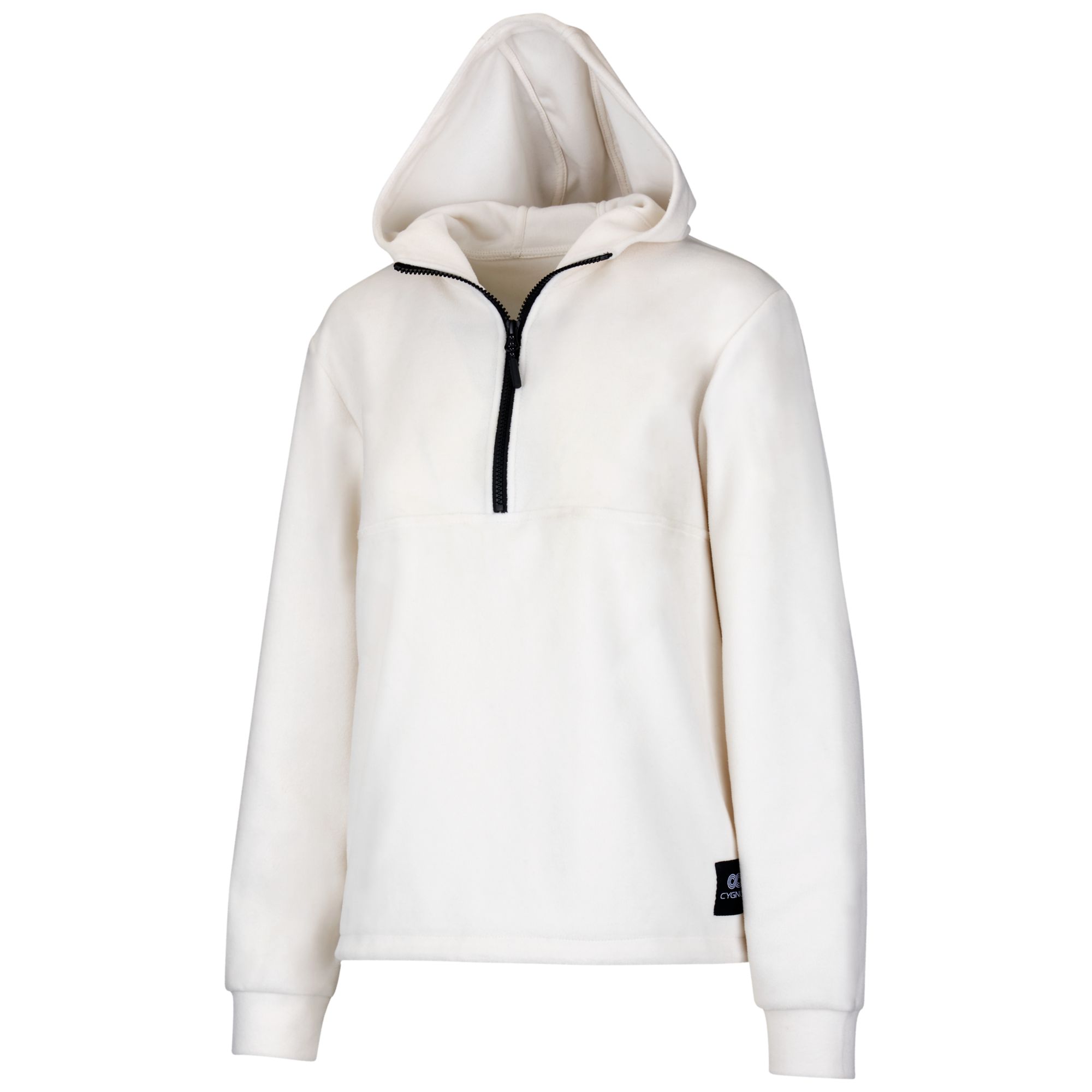HALF ZIP FLEECEHOODY