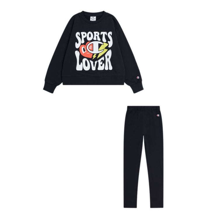 Champion Sweatsuits Crewneck Suit Schwarz hervis.at