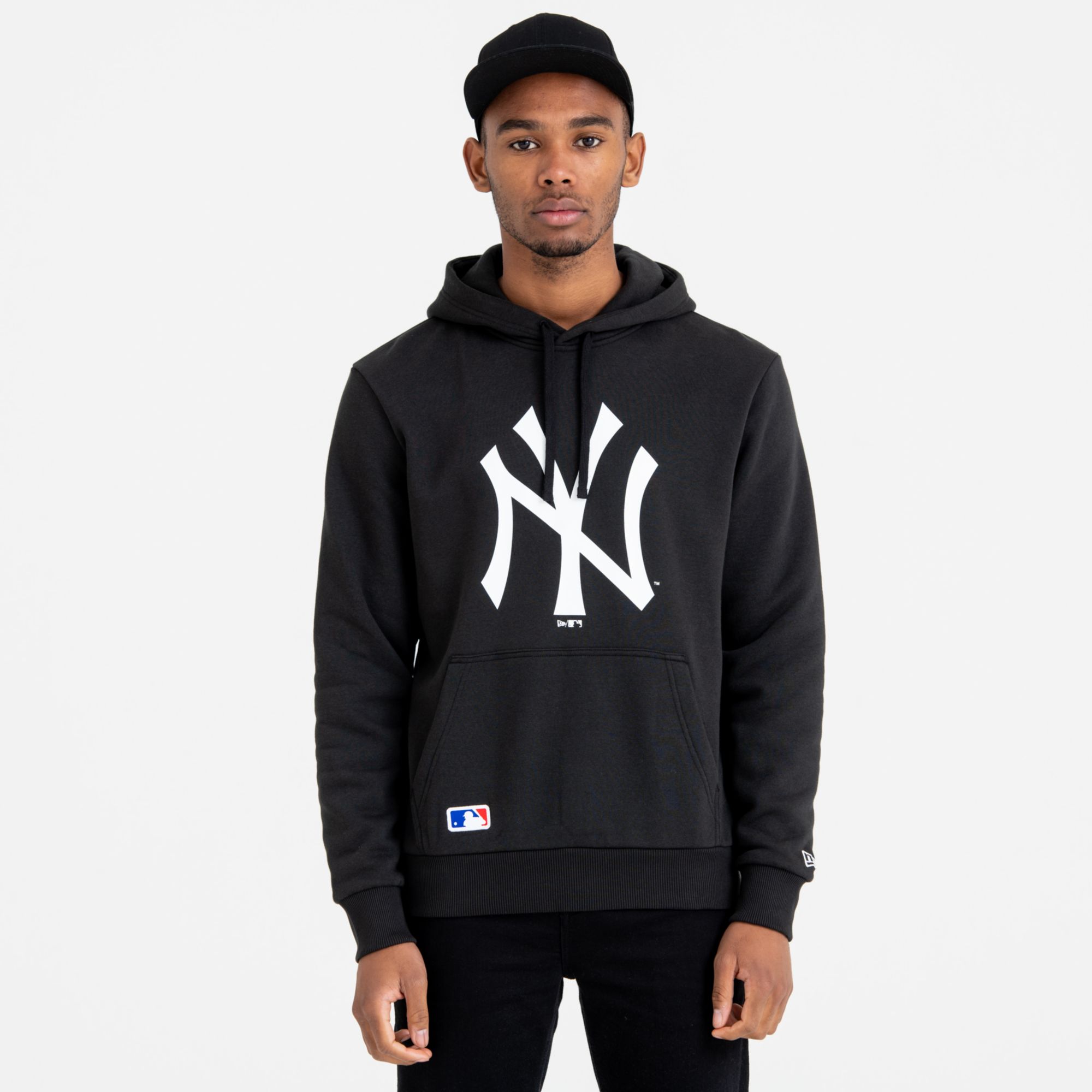 MLB YANKEES HOODY BLKWHI