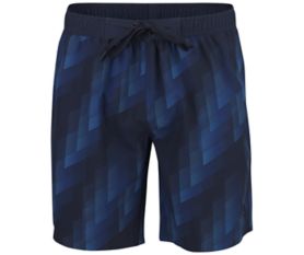 Badeshort AOP blau