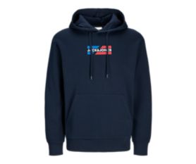 Crop Graphic Hoody dunkelblau/navy