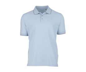 BW POLO mit Tipping hellblau