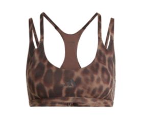 Optime Workout Leopard Strappy Light Support Bra
