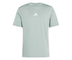 Essentials 3-Stripes Single Jersey Tee grau-blau