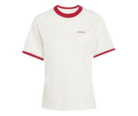 Seasonal Essentials Colorpop Tee with Embroidered Graphic weiß
