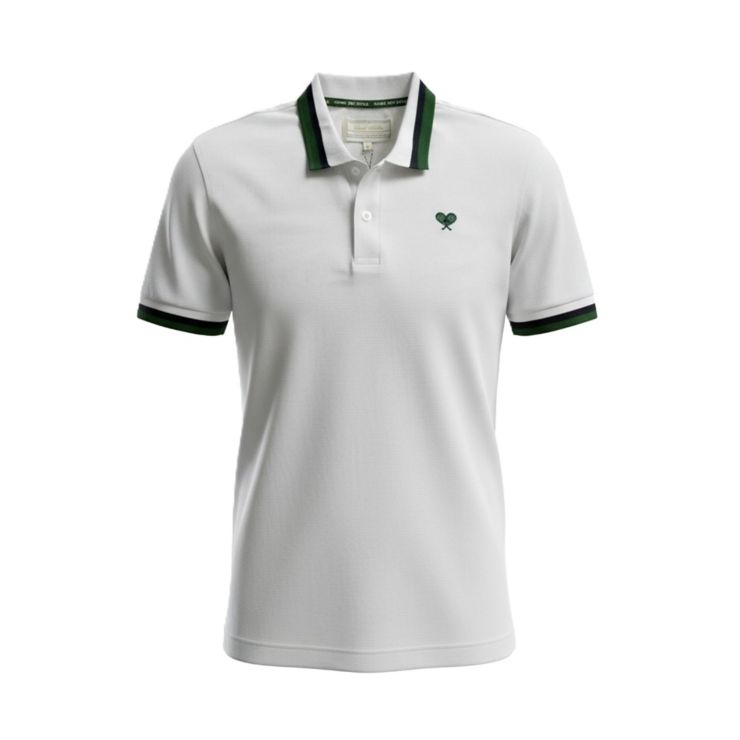 Polo Uni Jaquard Collar