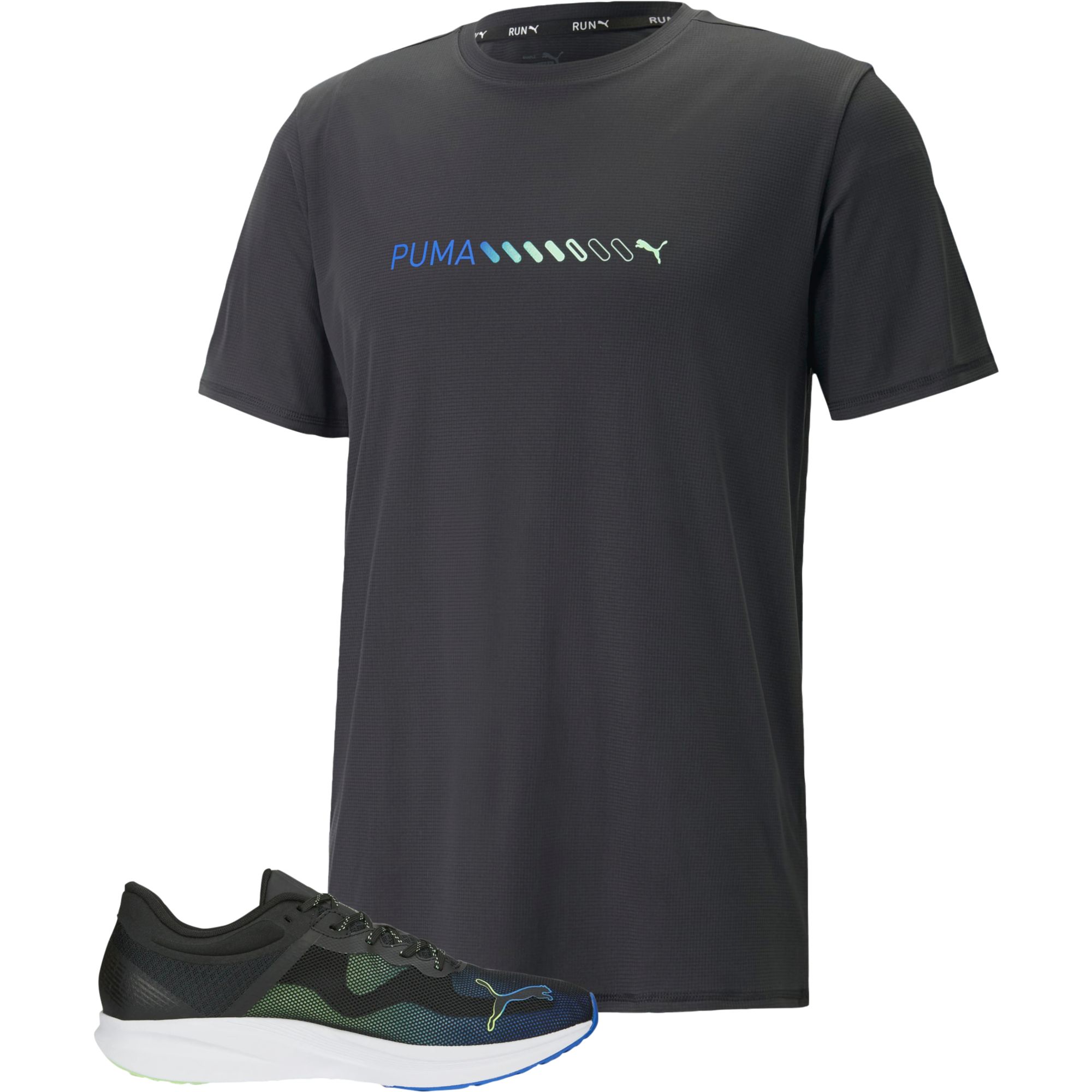 Redeem profoam fade + run favorite logo tee