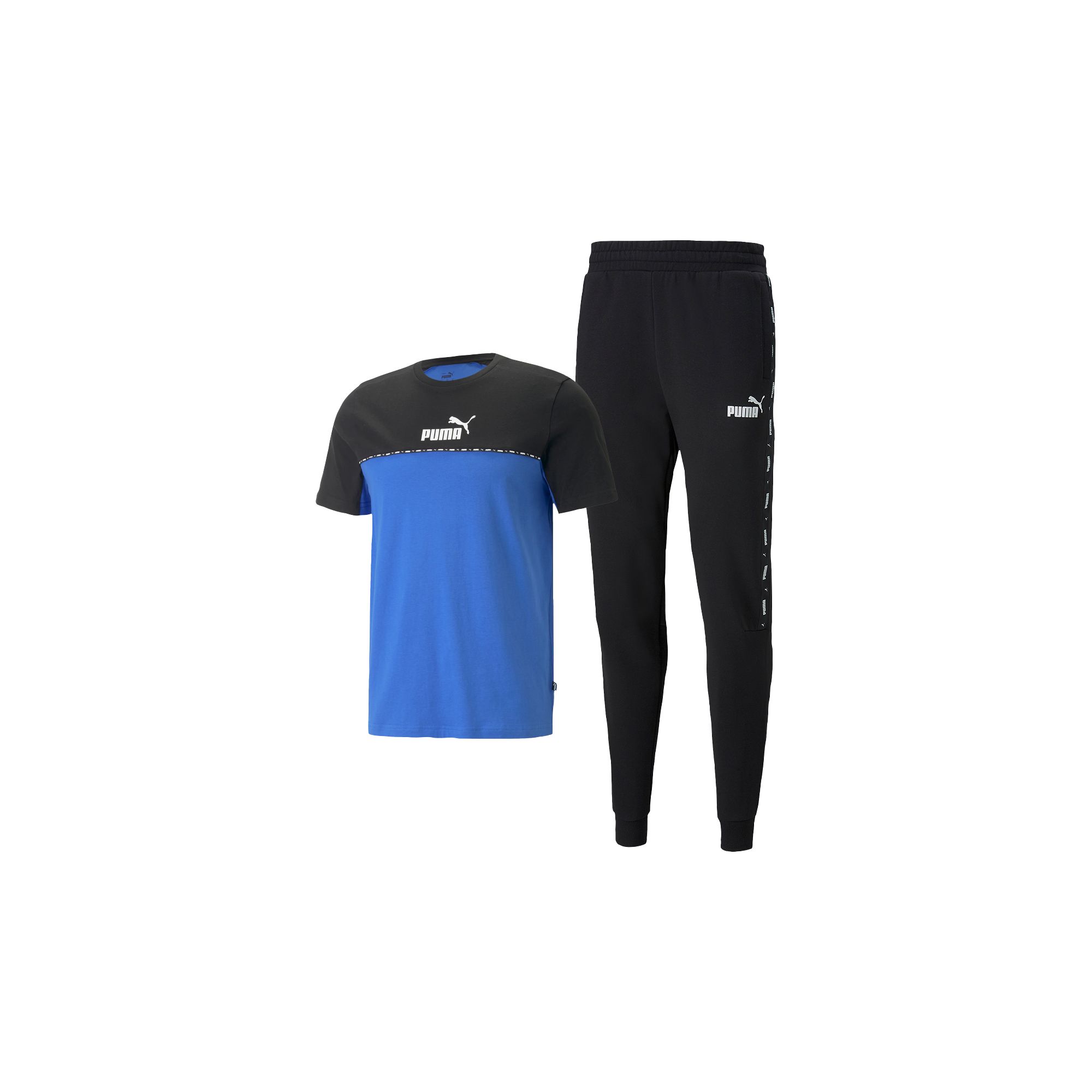 Tape sweatpants + ess block x tape tee