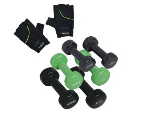 Vinyl Hantel-Set + Fitness Gloves